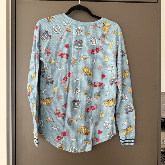 PJ Salvage "Peace & Love" Thermal Pajama Set - Pants and Longsleeve - Picture 10 of 10